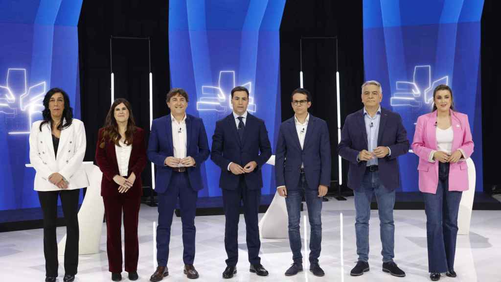 Los candidatos a lehendakari en el debate de EITB. EFE/Miguel Toña