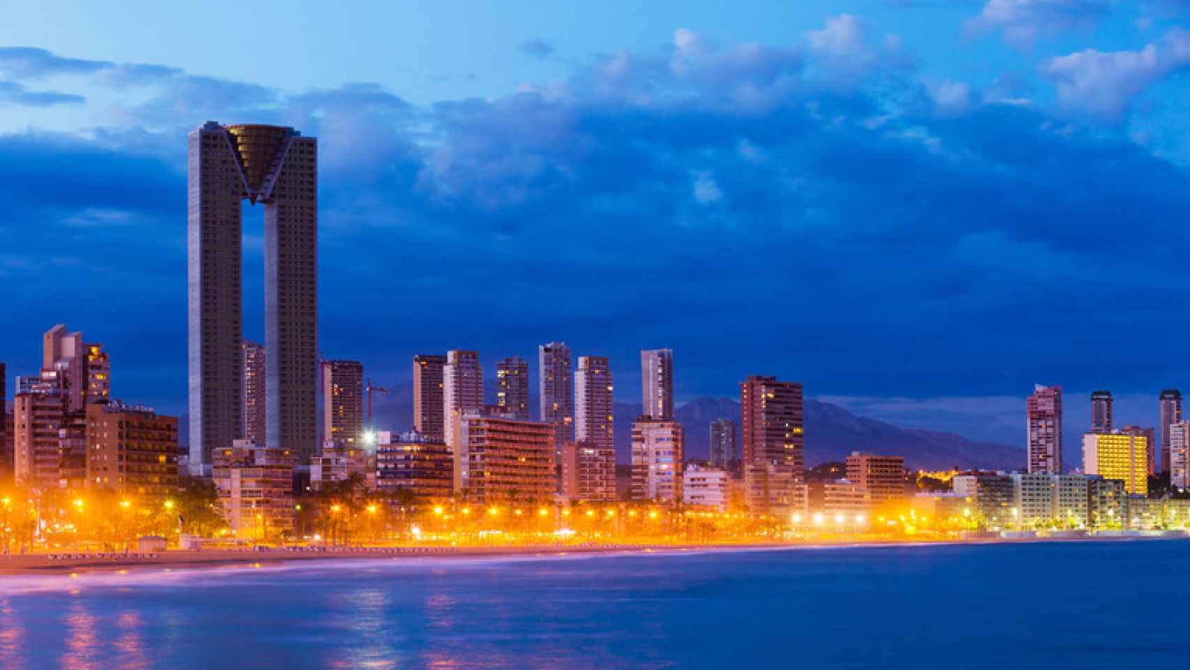 La ciudad de Benidorm.