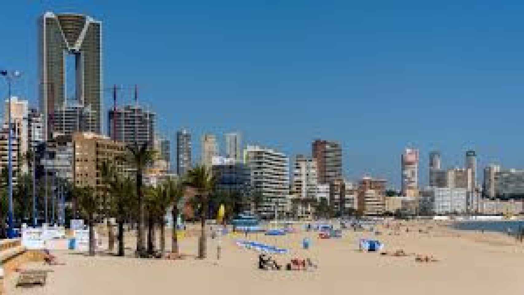 La ciudad de Benidorm, en la Comunidad Valenciana.