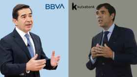 Carlos Torres, presidente del BBVA y Antón Arriola, presidente de Kutxabank / CV