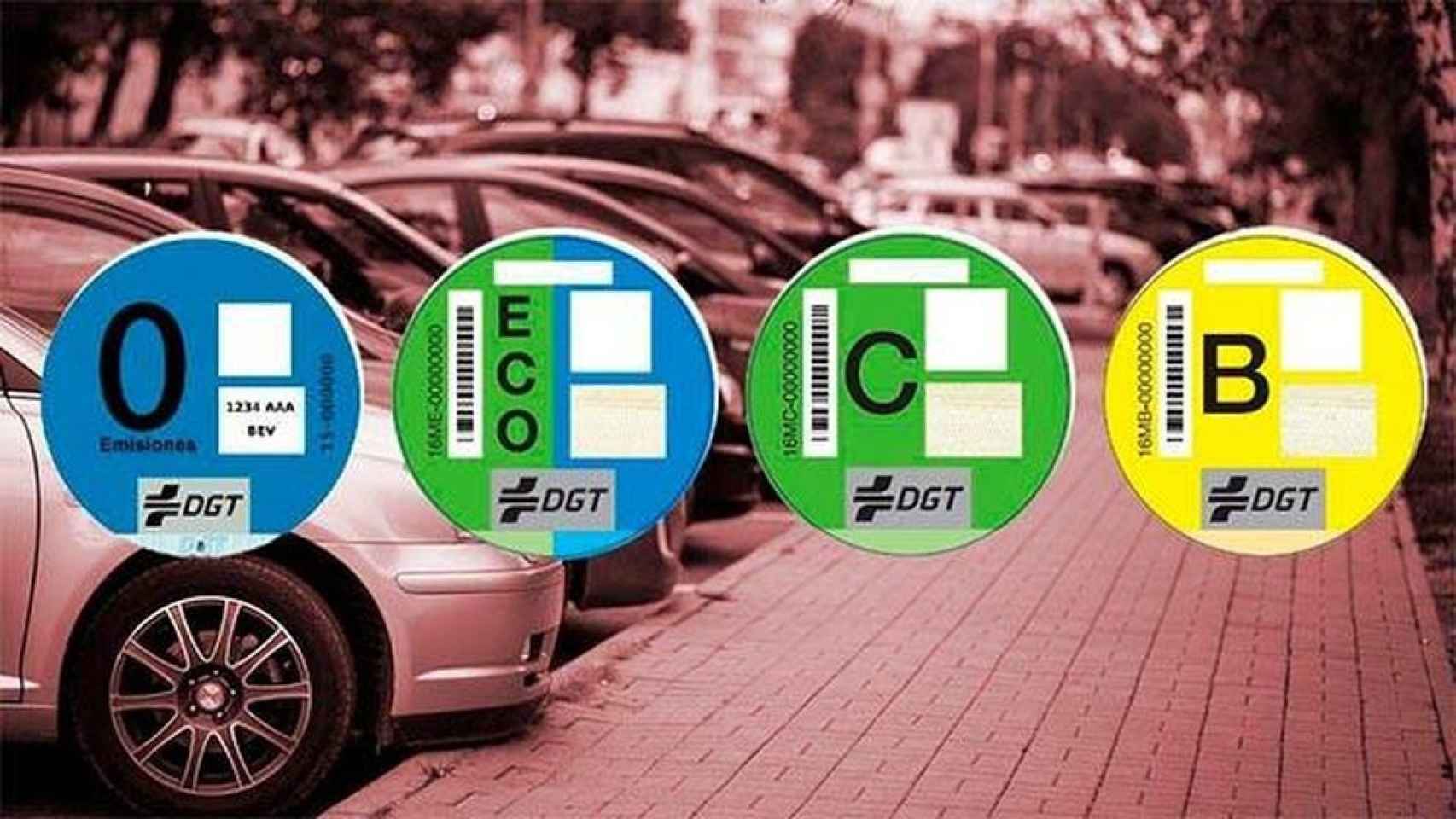 Etiquetas medioambientales de la DGT (DGT)