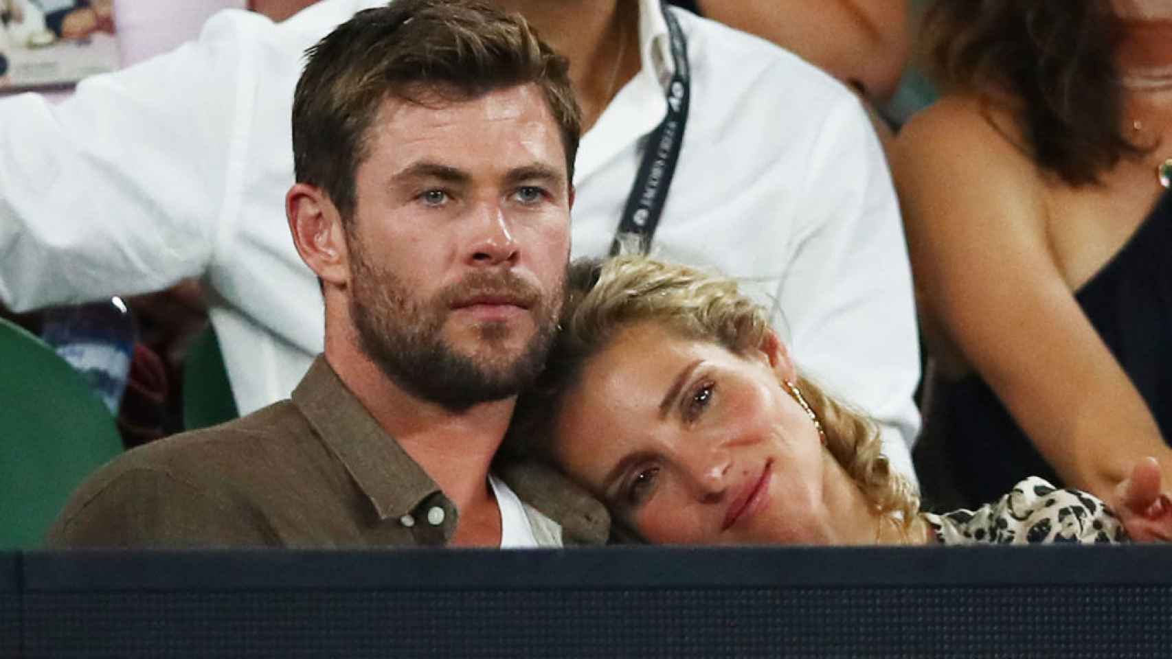 Los actores y pareja Elsa Pataky y Chris Hemsworth.