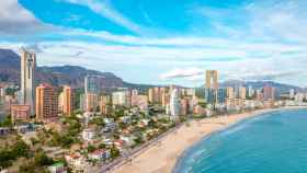 La bahía de Benidorm, en la Comunidad Valenciana.