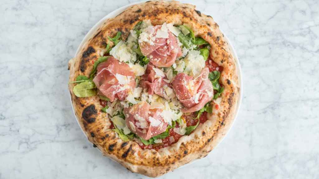 Una pizza de una de las mejores pizzerías de España, en Bilbao.