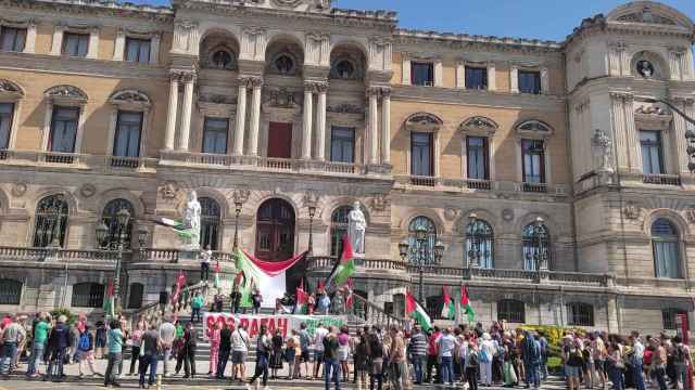 Concentración en favor de Palestina en Bilbao / EP