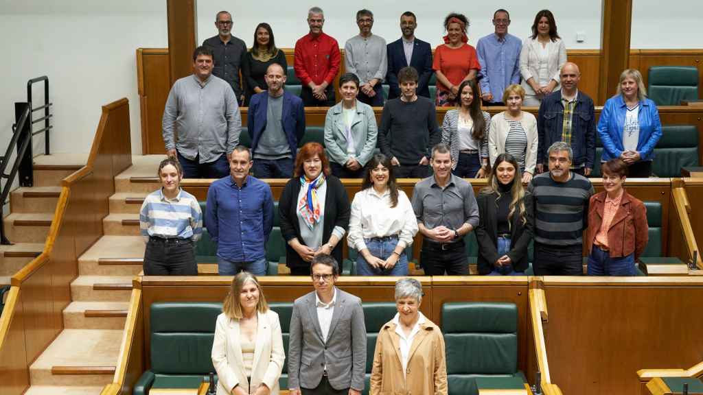 Los 27 parlamentarios de EH Bildu / L.Rico - EFE