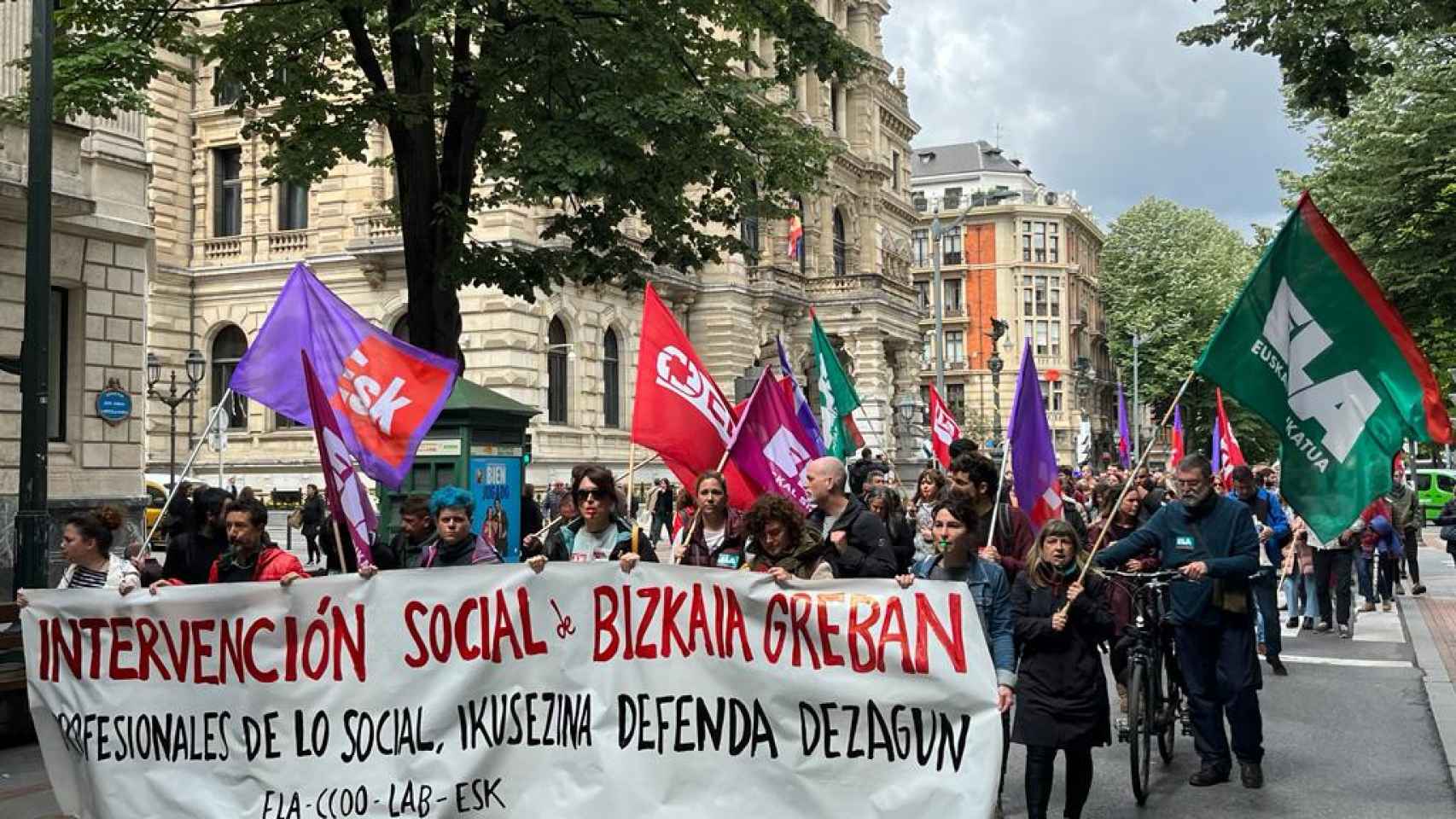 Movilización de los sindicatos de Intervención Social de Bizkaia