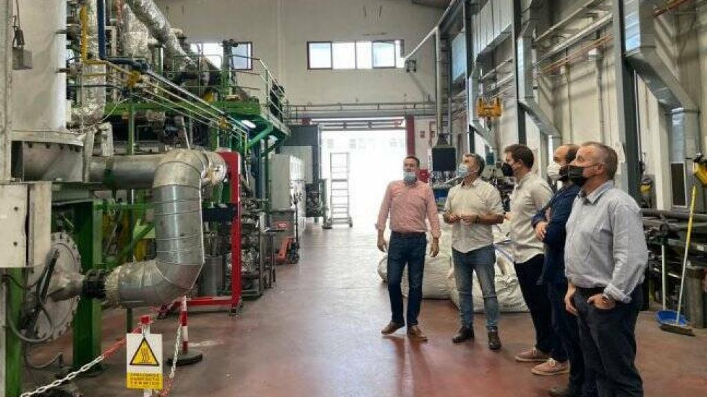 La visita de los técnicos de Bergara a la planta de Greene, en el año 2021.