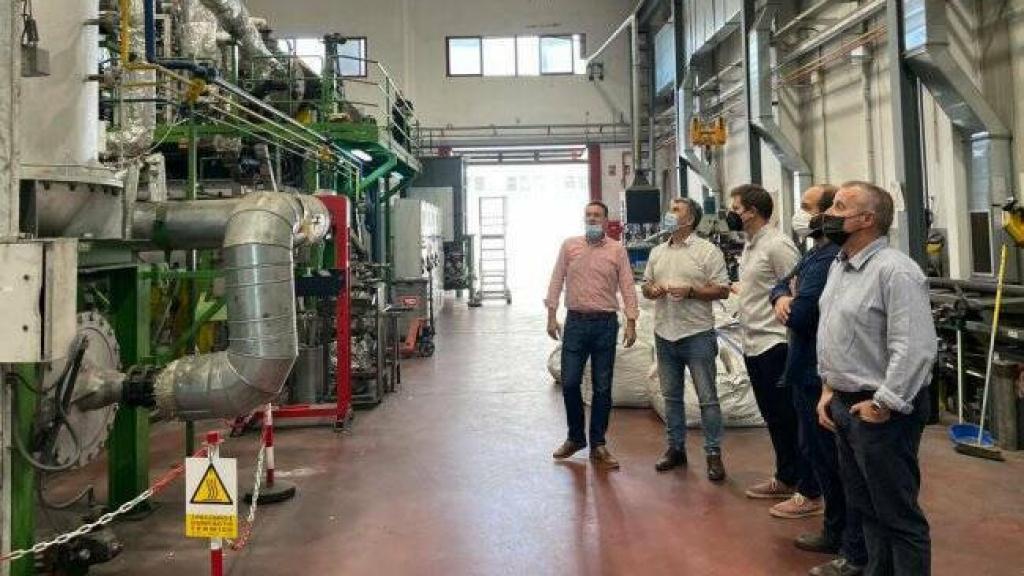 La visita de los técnicos de Bergara a la planta de Greene, en el año 2021.