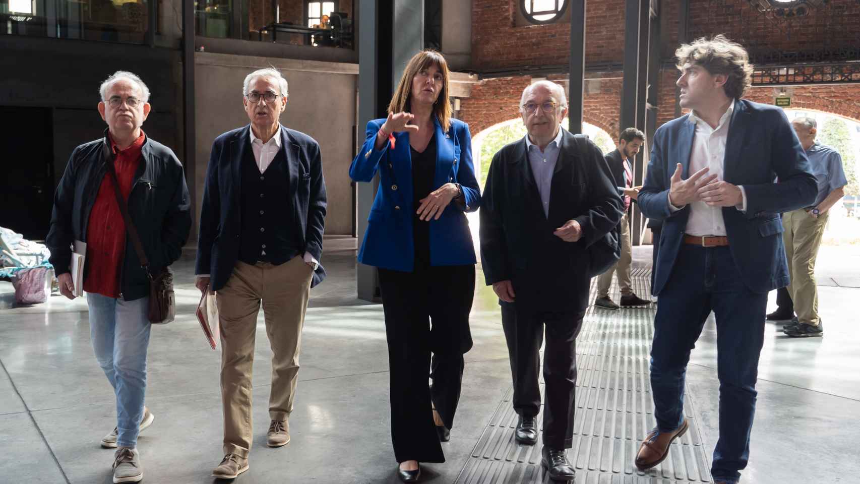 Presentación de la revista Grand Place con Ramón Jauregui, Idoia Mendia, Joaquín Almunia y Eneko Andueza.