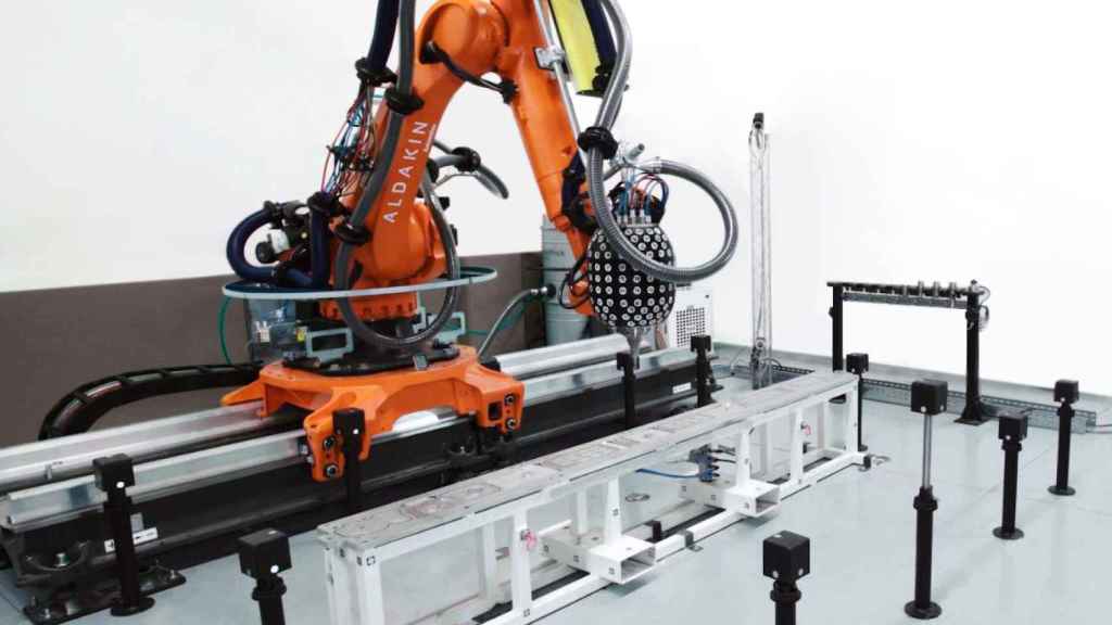 Robot de Ideko diseñado en  el marco del proyecto europeo Fibremach.