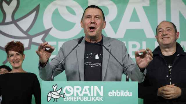 Arnaldo Otegi comparece tras la victoria de Bildu en las elecciones europeas en Euskadi