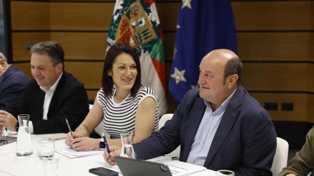 El presidente del PNV, Andoni Ortuzar, durante la reunión de la ejecutiva EBB para analizar los resultados en las elecciones europeas del pasado 9 de junio / Miguel Toña - EFE