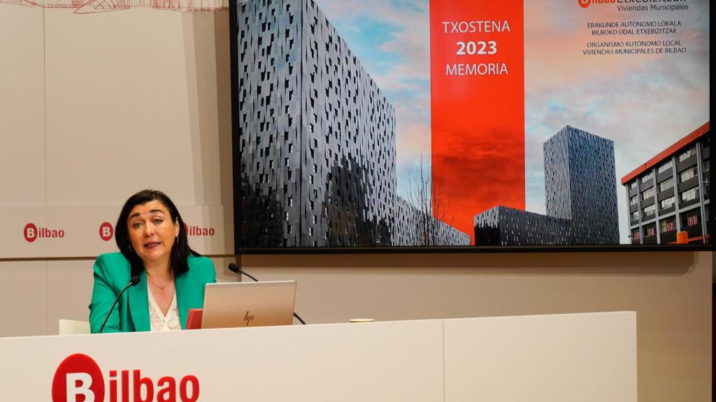 La concejala delegada del Área de Vivienda del Ayuntamiento de Bilbao  y presidenta de Viviendas Municipales , Yolanda Díez.