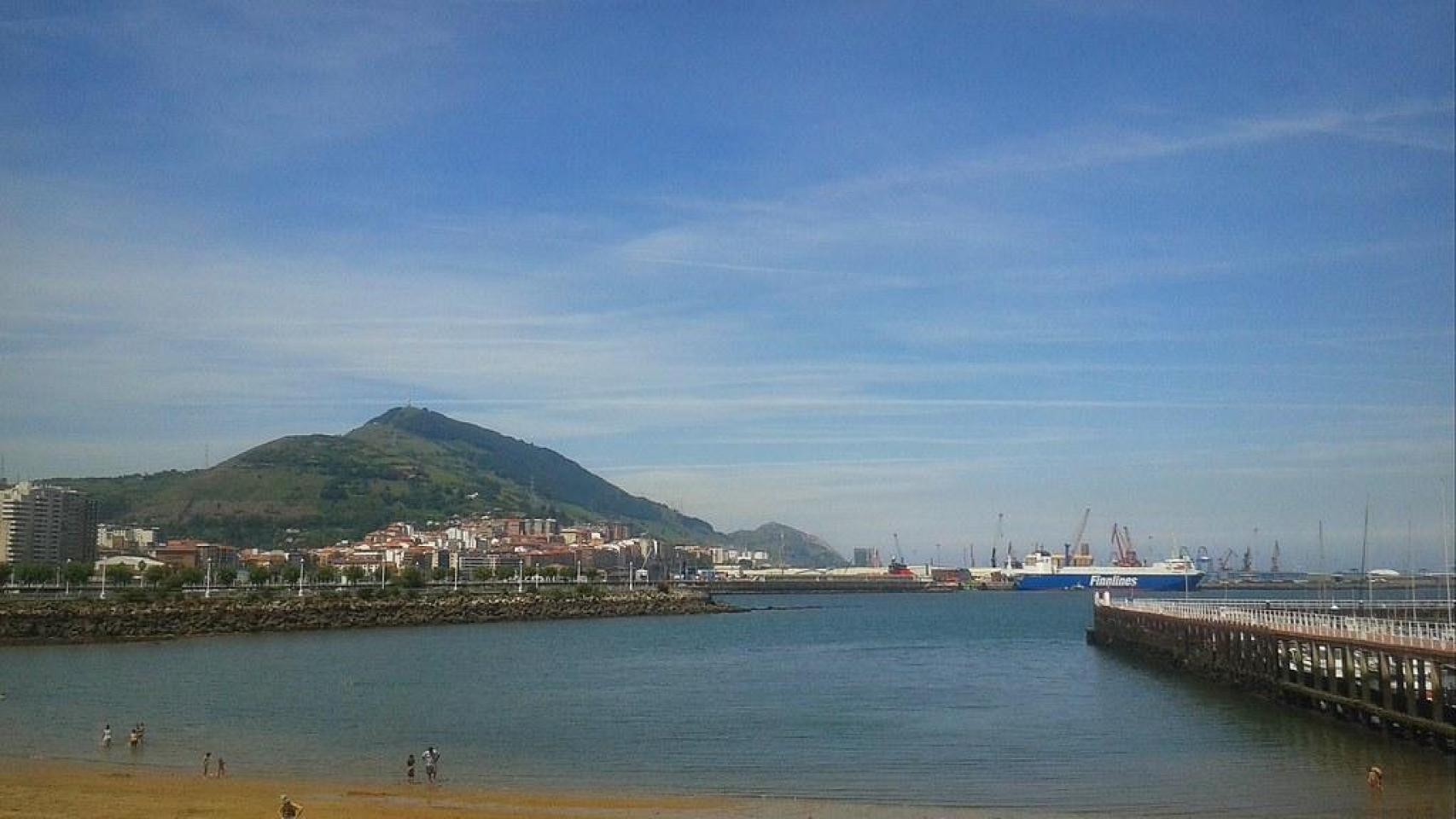 La playa de Las Arenas, en Euskadi.