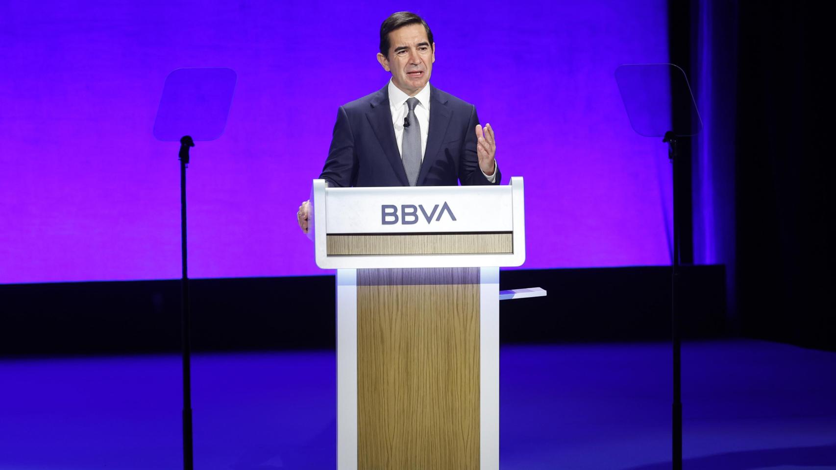 Carlos Torres en la Junta de Accionistas de BBVA.