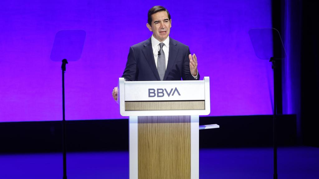 Carlos Torres en la Junta de Accionistas de BBVA.