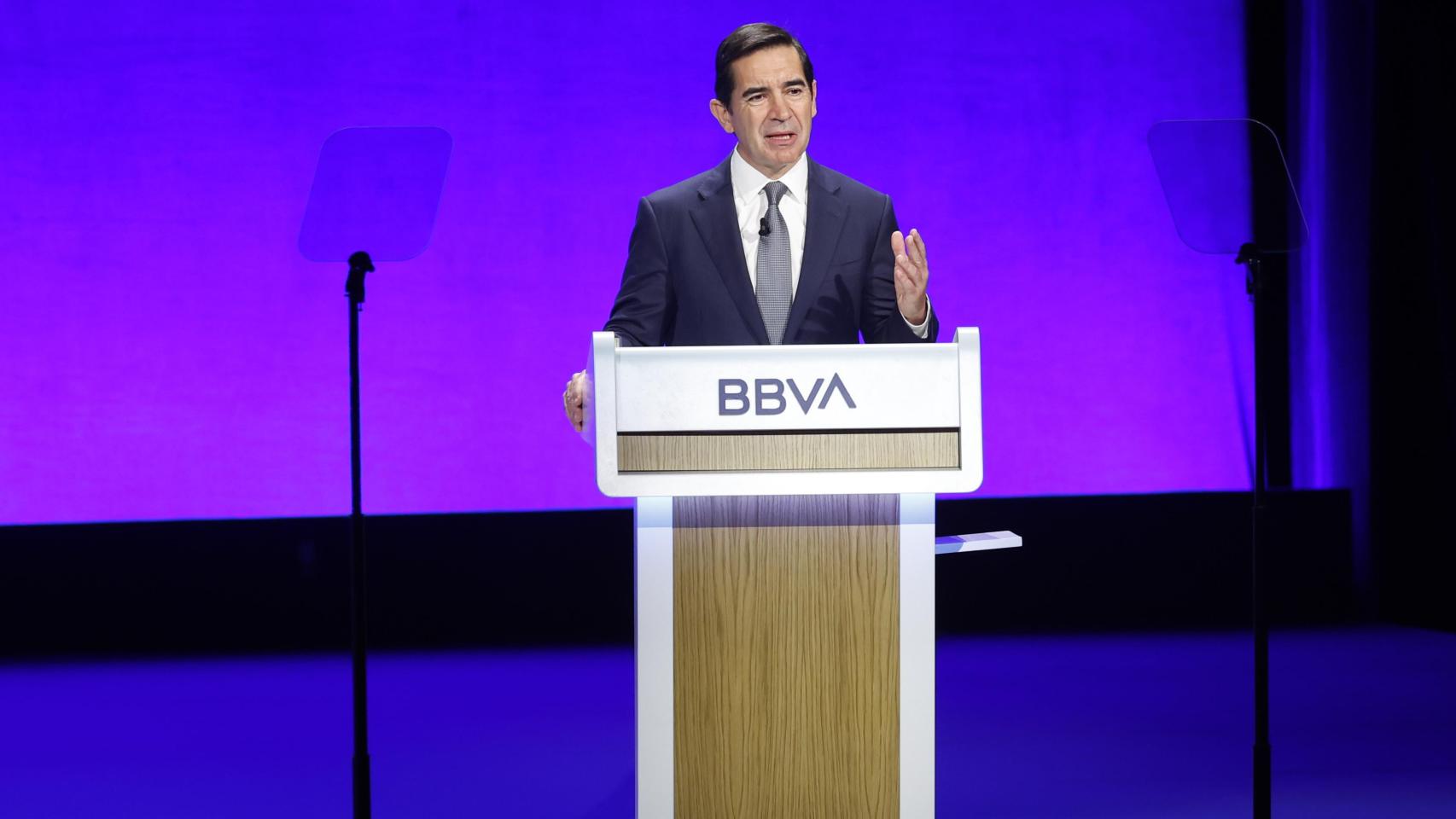 Carlos Torres en la Junta de Accionistas de BBVA.