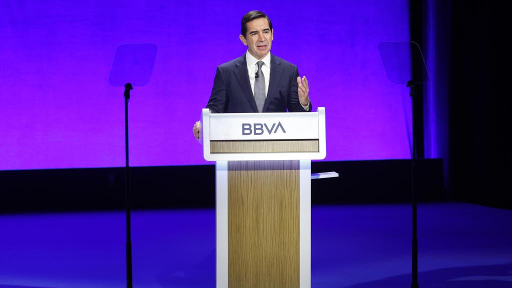 Carlos Torres en la Junta de Accionistas de BBVA.