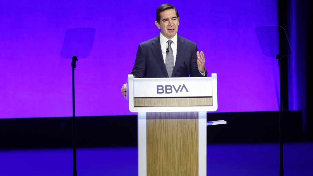 Carlos Torres en la Junta de Accionistas de BBVA.