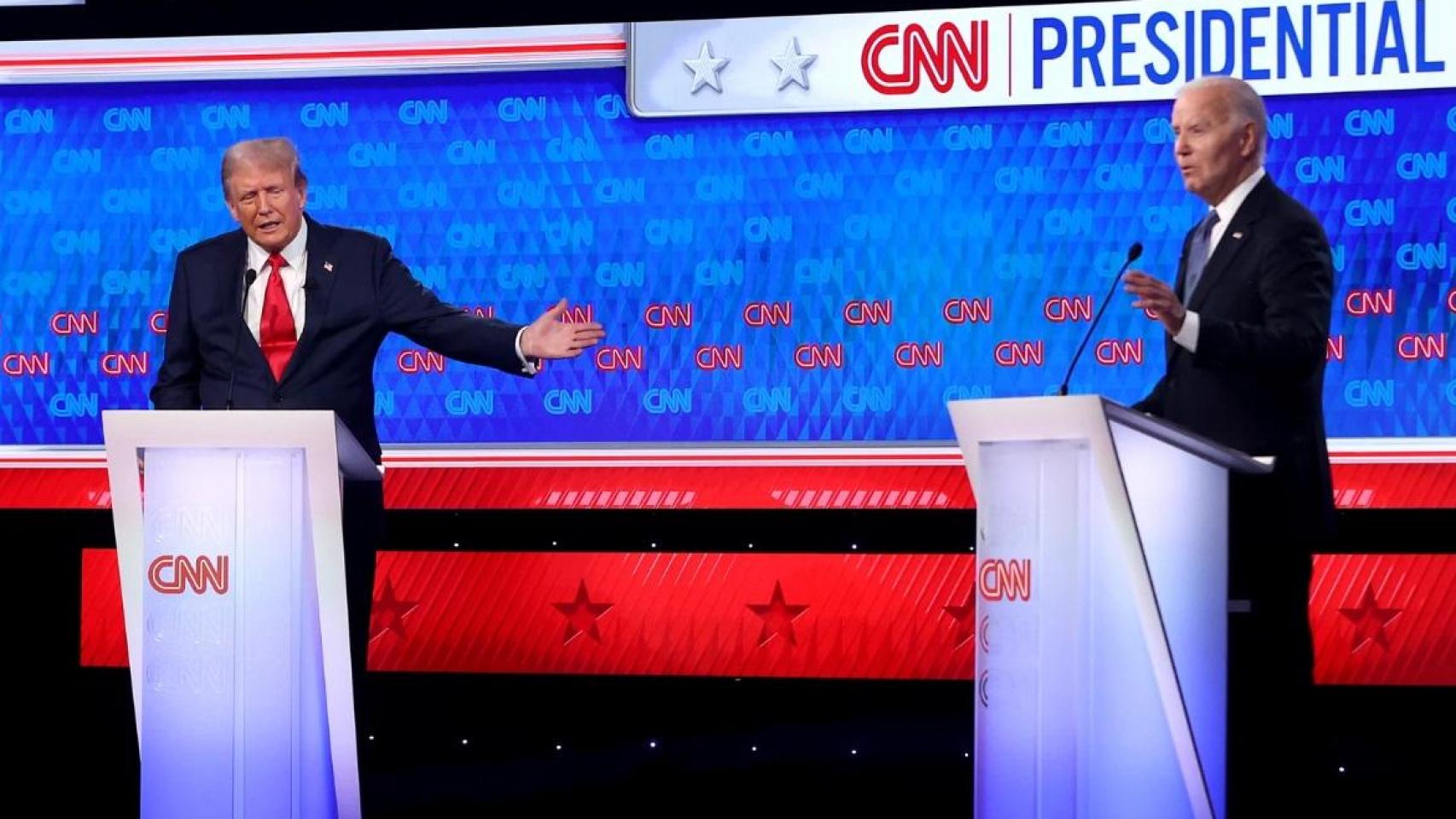 Debate entre Trump y Biden.