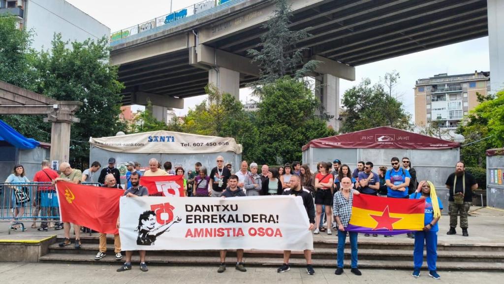 Concentración por el preso etarra Daniel Pastor en Bilbao.