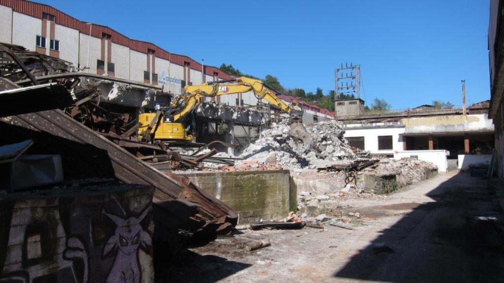 La antigua zona de fábricas de Sarralde, demolida.