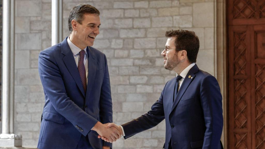 Pedro Sánchez y Pere Aragonès / EFE