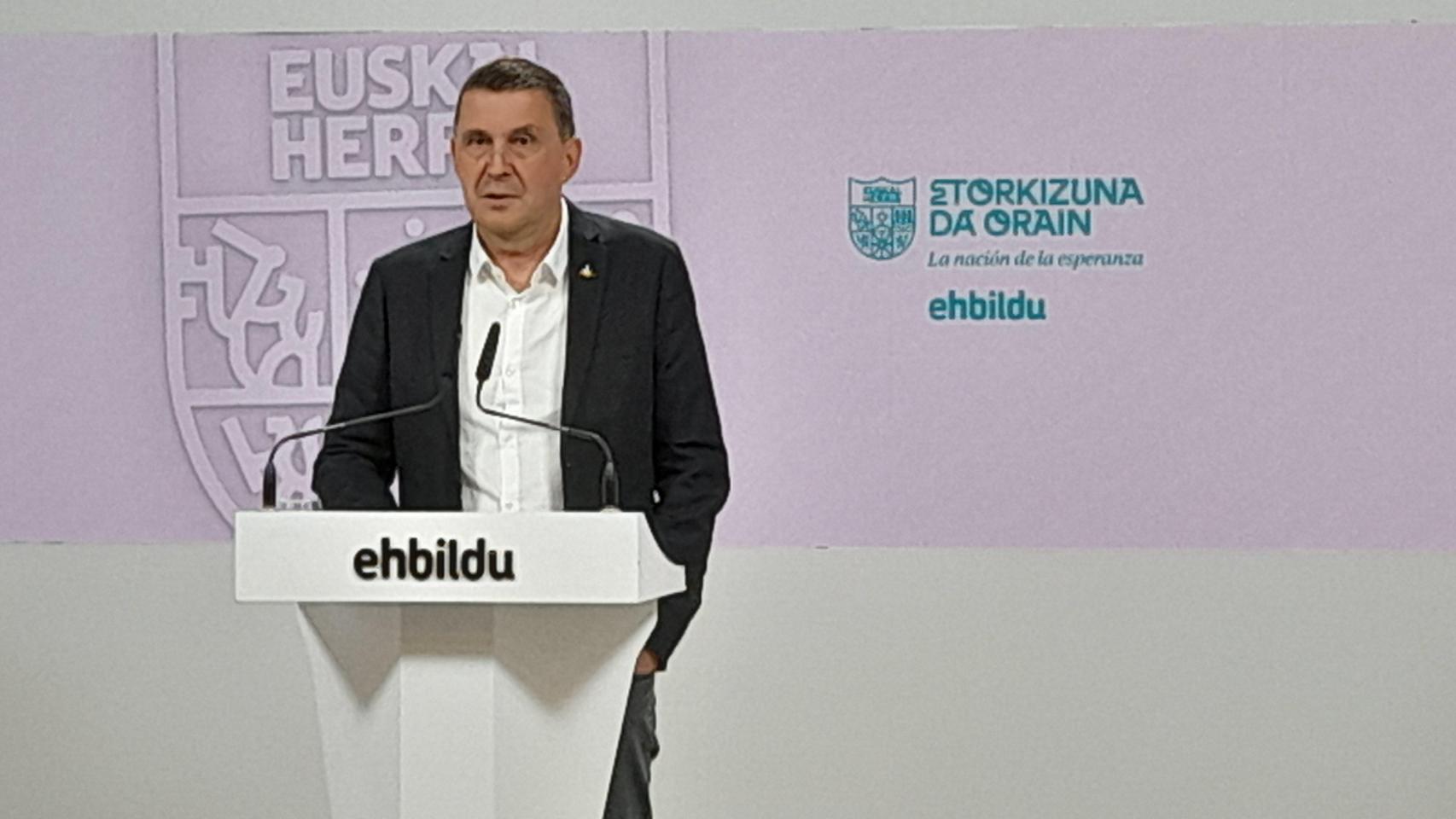 El coordinador general de EH Bildu, Arnaldo Otegi / EUROPA PRESS