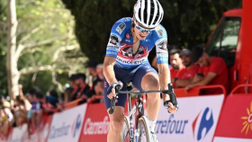 Mikel Landa, durante esta Vuelta Ciclista a España.