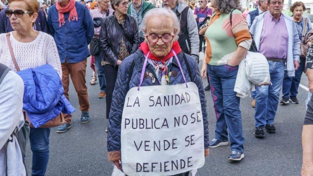 Concentración en defensa de Osakidetza