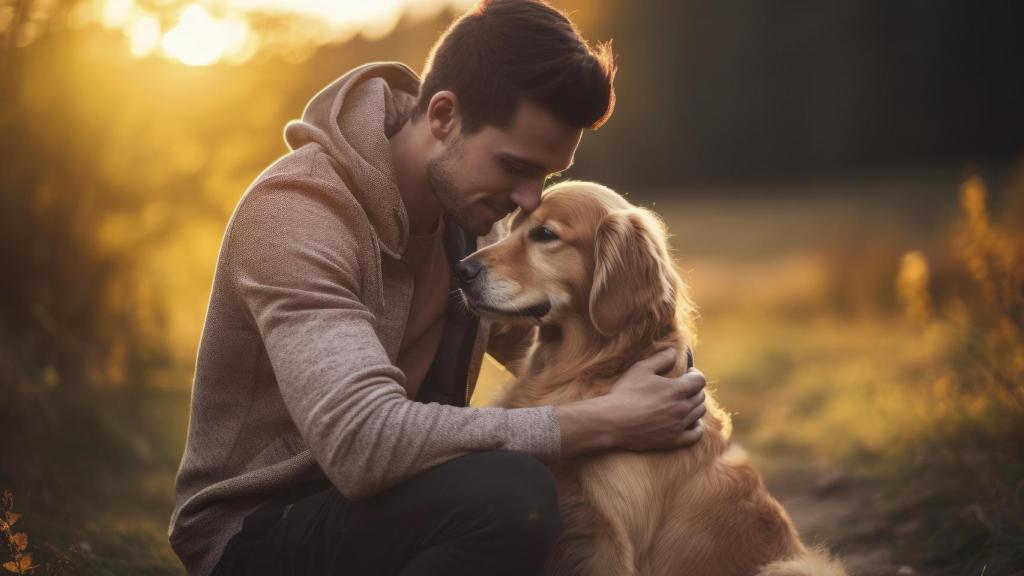 Perro con su amo / Freepik