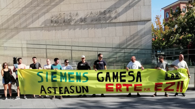 El ERTE amenaza a las fábricas de Siemens Gamesa pero la decisión se tomará más adelante