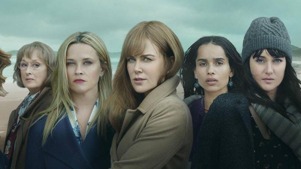 Nicole Kidman, en el centro de la imagen, en la serie 'Big Little Lies'