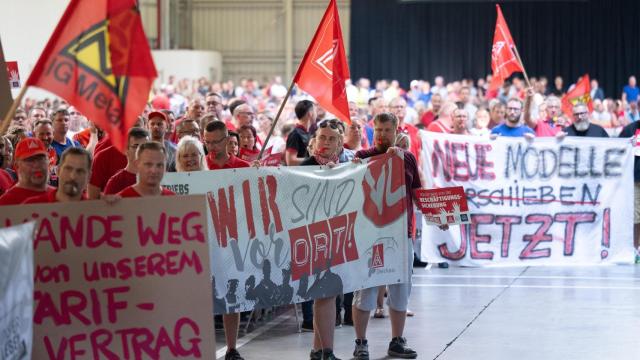 Protesta de trabajadores de Volkswagen en Alemania / EP