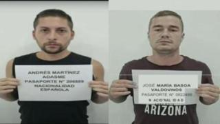 Así son José María Basoa y Andrés Martínez, los vascos detenidos por Venezuela por espiar para el CNI