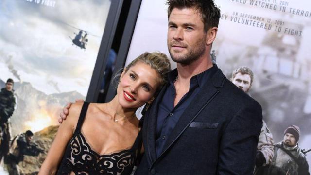 El actor Chris Hemsworth y la actriz Elsa Pataky.