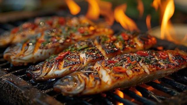 Pescado a la parrilla.