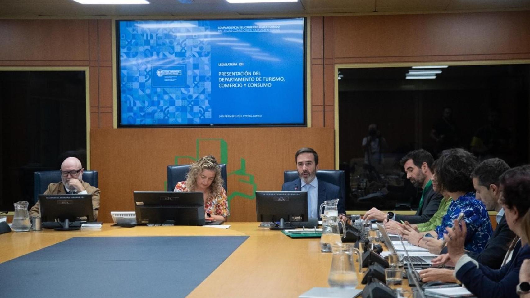 Javier Hurtado en el Parlamento Vasco / IREKIA