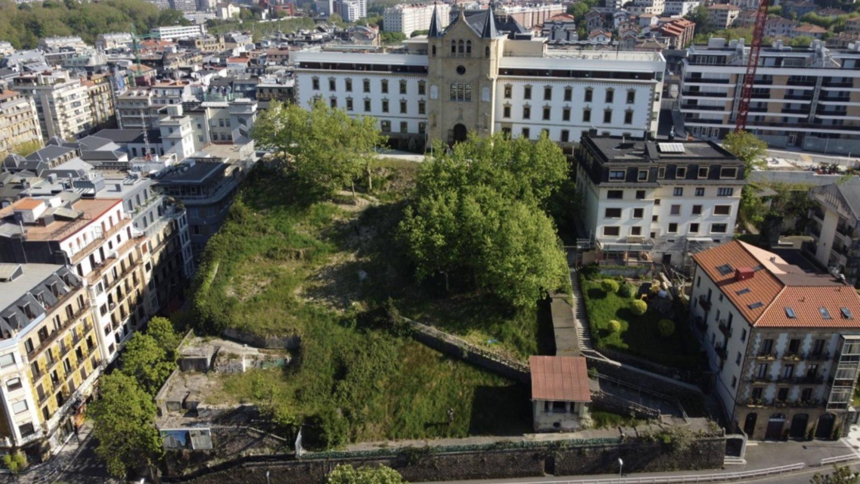 Ubicación donde se realizará la construcción del Centro Comercial en Donostia.