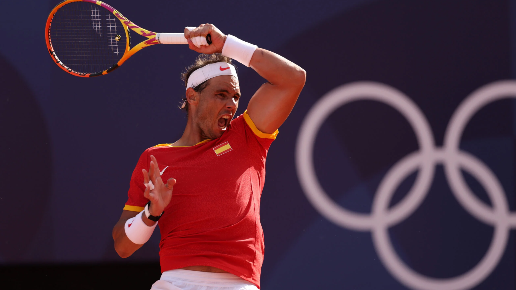 El tenista Rafa Nadal durante un partido.