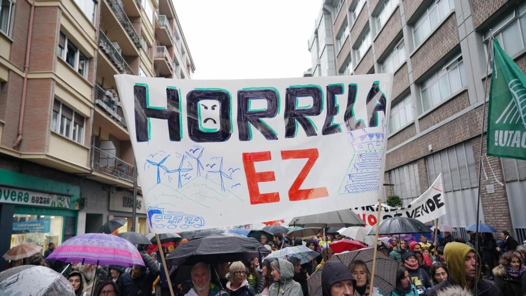 Manifestación en Vitoria.