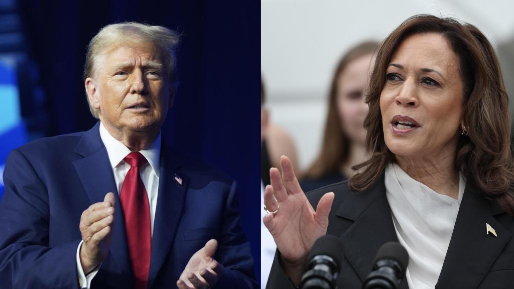 Los candidatos a la presidencia de Estados Unidos, Donald Trump y Kamala Harris / TING SHEN - EFE