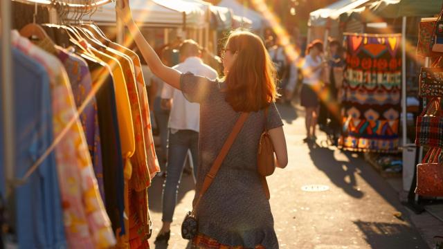 Mercadillo de ropa vintage / Freepik