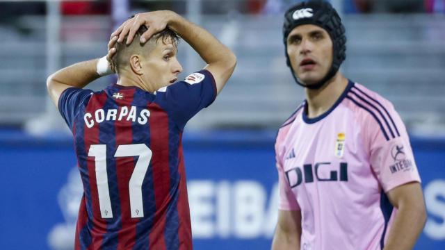 José Corpas, durante un encuentro con el Eibar la temporada pasada.