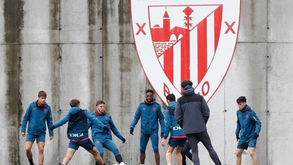 El Athletic entrenando