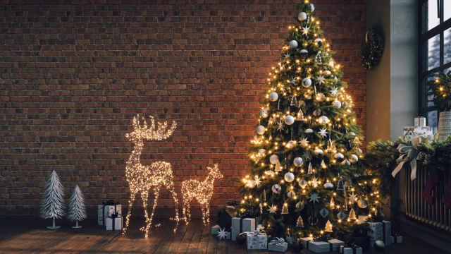 Un árbol de Navidad.