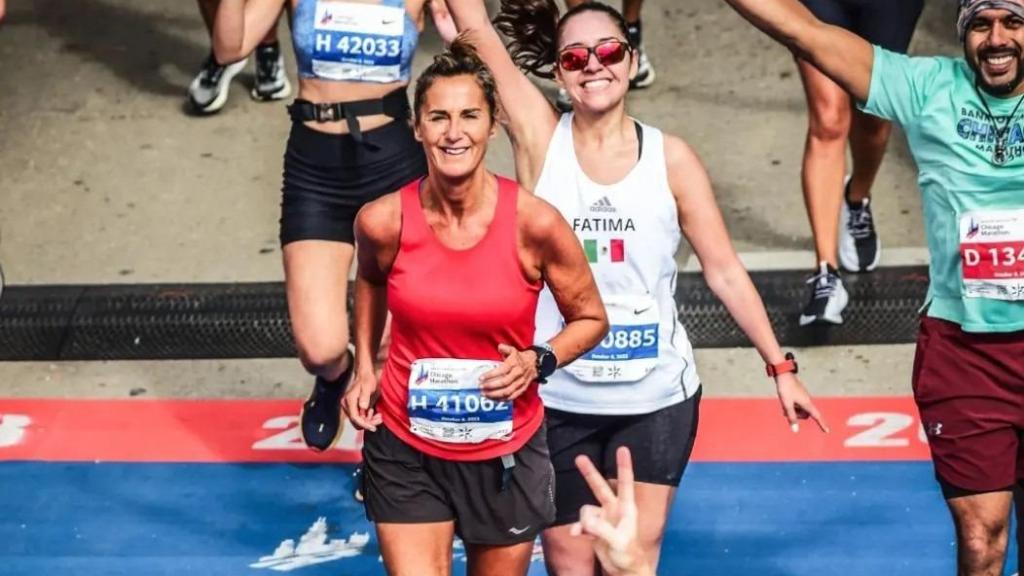 Bego Beristain en la Chicago Marathon / Facebook Bego Beristain