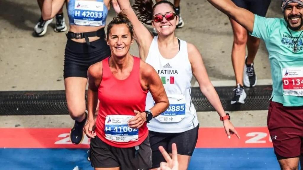 Bego Beristain en la Chicago Marathon / Facebook Bego Beristain