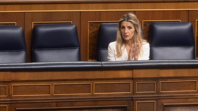 La vicepresidenta primera y ministra de Trabajo, Yolanda Díaz, en el Congreso de los Diputados, a 21 de noviembre de 2024